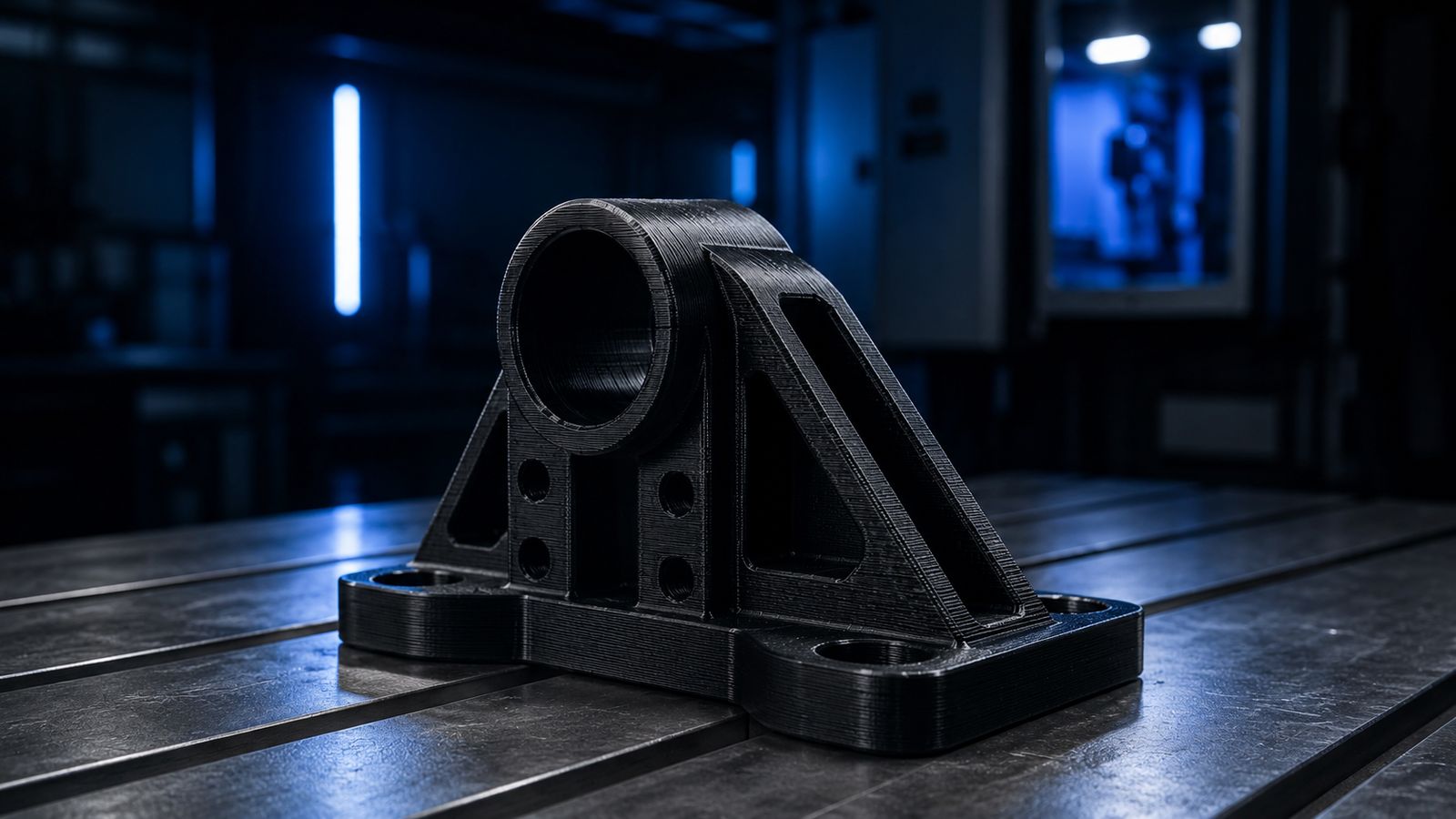 Pieza de automoción y maquinaria fabricada con impresión 3D