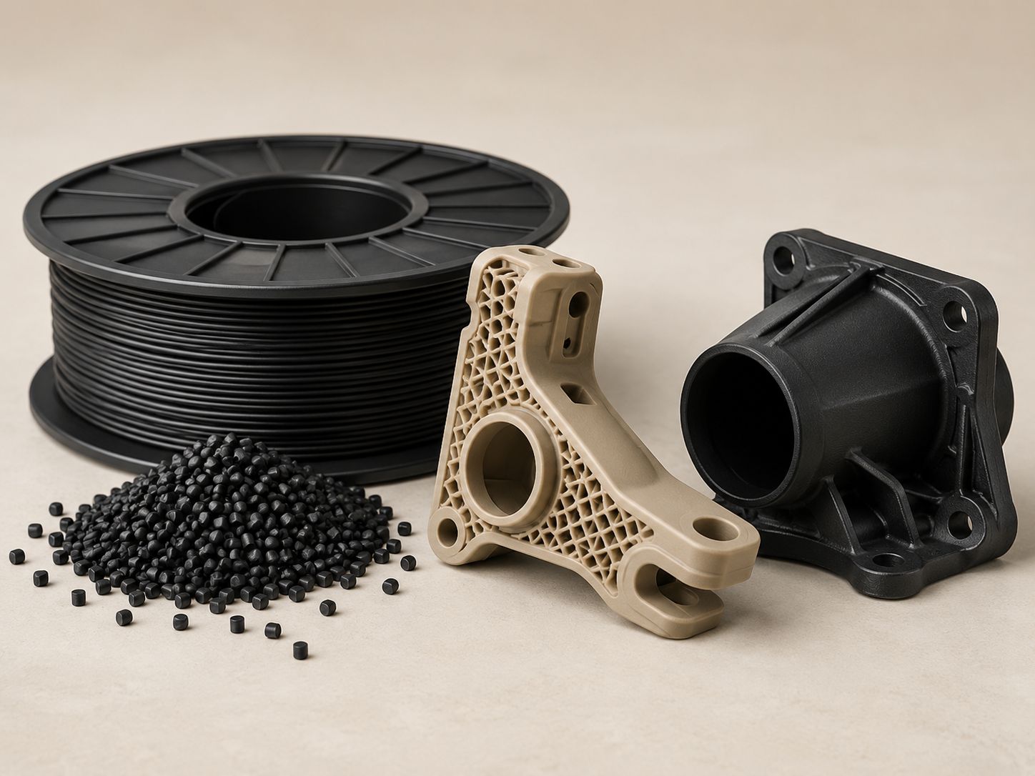 Pieza técnica de precisión fabricada por ITS3D mediante impresión 3D industrial