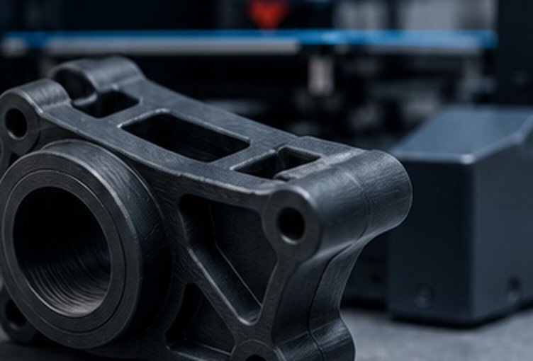 Pieza técnica de precisión fabricada por ITS3D mediante impresión 3D industrial